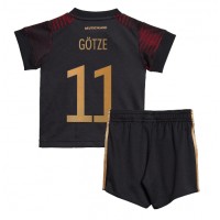 Njemačka Mario Gotze #11 Gostujuci Dres za djecu SP 2022 Kratak Rukav (+ Kratke hlače)